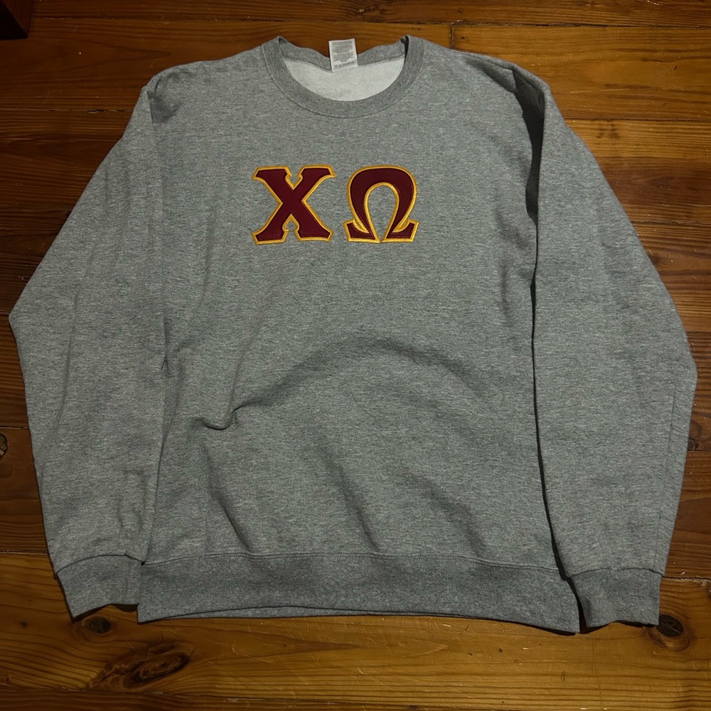 Chi Omega Sorority Crewneck Sweatshirt Greek Lettered